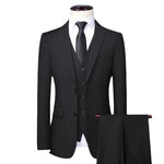 Carregue a imagem no visualizador da Galeria, Men Suit Blazers For Wedding 3 Pieces 2 Sets Elegant Luxury Business Vest Pants Coats 2024 Formal Jackets Classic Free Shipping  Amaijoin
