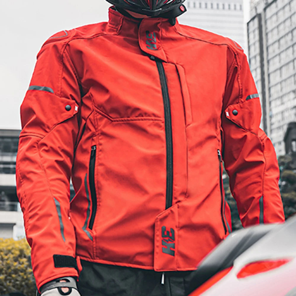 Motocross Jacket Motorcycle Jackets Reflective Men's Moto Jacket Wear-resistant Clothes Anti-fall Motorcycle Equipment Winter  Amaijoin