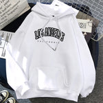 Carregue a imagem no visualizador da Galeria, Hot Sale Los Angeles, California City Letter Print Hoody For Women Warm Oversize Sweatshirt Casual Street Hip Hop Clothes Female  Amaijoin
