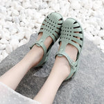 Load image into Gallery viewer, Women&#39;s Summer Fashion PVC Hollow Out Flat Casual Beach Sandals  Amaijoin
