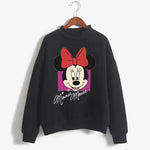 Carregue a imagem no visualizador da Galeria, Sweatshirts Turtleneck Minnie Kawaii Cartoon  Anime Sweatshirt Disney Mickey Mouse Hoodie Clothes Girl Boy Top Hoodies  Amaijoin
