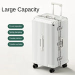 Carregue a imagem no visualizador da Galeria, Rolling Luggage Travel Suitcase Large Capacity New Design Trunk Aluminum Frame Sturdy Suitcases Silent Universal Wheel luggage  Amaijoin
