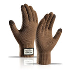 Carregue a imagem no visualizador da Galeria, Winter Men Knitted Gloves Touch Screen Cycling Mittens Thicken Warm Wool Cashmere Solid Business Gloves Autumn Winter  Amaijoin
