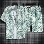 Load image into Gallery viewer, Beach Clothes For Men 2 Piece Set Quick Dry Hawaiian Shirt and Shorts Set Men Fashion Clothing Printing Casual Outfits Summer  Amaijoin
