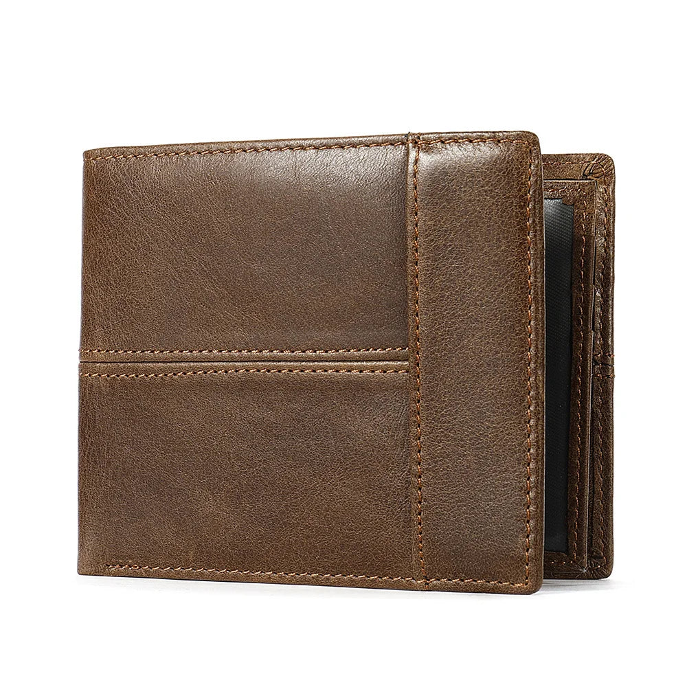 WESTAL Genuine Leather Wallet with Coin Purse RFID Wallet for Men Cardholder Money Bags  Amaijoin