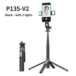 Carregue a imagem no visualizador da Galeria, Xiaomi Selfie Stick Extendable Selfie Stick135cm Tripod with 2 LED Light for Vlogging, Live Streaming, Travel  Amaijoin
