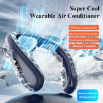 Carregue a imagem no visualizador da Galeria, New Neck Air Conditioner Portable Neck Fan Rechargeable Semiconductor Cooling Bladeless Fan Outdoor Personal Fan Wearable Cooler  Amaijoin
