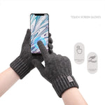 Carregue a imagem no visualizador da Galeria, 2023 new men&#39;s warm gloves winter touch screen plus fleece gloves cold warm wool knitted gloves  Amaijoin
