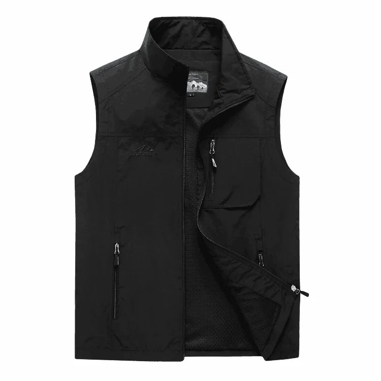 Summer Vest Men Casual Men Vest Plus Size 7XL Waistcoat Male Outerwear Quick Dry Breathable Mesh Line Vest Sleeveless Jackets  Amaijoin