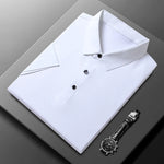 Load image into Gallery viewer, Premium ice silk breathable short-sleeved T-shirt men&#39;s lapel summer luxury top brand embroidered POLO shirt casual men&#39;s wear  Amaijoin
