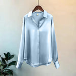 Carregue a imagem no visualizador da Galeria, Summer Shirts And Blouses Woman Casual Top Autumn Winter Korean Long Sleeve Button Elegance Sweet Casual Office Lady New Shirts  Amaijoin
