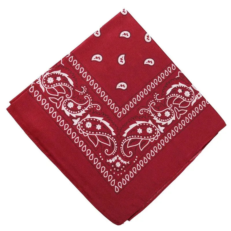 Fashion Bohemian Print Bandana Hair Bands for Women Girls Turban Headband Unisex Square Scarf Handkerchief Hair Accessories  Amaijoin