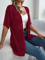 Carregue a imagem no visualizador da Galeria, Spring Summer Knitted Cardigan Casual Hollow Out Sun Proof Tops for Women  Amaijoin
