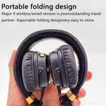 Carregue a imagem no visualizador da Galeria, Original Marshall MAJOR II 2 Wireless/Wired Headphones Deep Bass/40mm Dynamic Drivers Portable Foldable Sports Bluetooth Headset  Amaijoin
