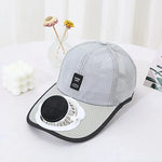 Load image into Gallery viewer, Summer solar charging with fan hat for men and women breathable mesh sun protection outdoor sunshade duck tongue hat  Amaijoin
