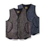 Carregue a imagem no visualizador da Galeria, Winter Fashion Men&#39;s High Quality Woollen Vest British Style Pockets Patchwork Sleeveless V-neck Fleece Warm Waistcoat Tops Male  Amaijoin
