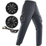 Carregue a imagem no visualizador da Galeria, 2023 Summer Fan Pants Men&#39;s Ice Fishing Outdoor Work Camping Air Conditioning Worker Charging Cooling Pants  Amaijoin
