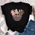 Load image into Gallery viewer, New T-shirts for Women Fashion Heart Minnie Print T Shirt Streetwear Clothes Kawaii Mickey Mouse Disney T Shirt Female Tops  Amaijoin
