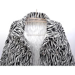 Carregue a imagem no visualizador da Galeria, Fashion Zebra Print Denim Jacket Women Loose Short Outerwear Spring Autumn Korean Big Pocket Long Sleeve Jeans Jackets Female  Amaijoin
