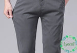 Carregue a imagem no visualizador da Galeria, Four Seasons New Soft Lyocell Fabric Men&#39;s Pants Business Slim Pant Elastic Waist Korea Solid Color Stretch Casual Trousers Male  Amaijoin
