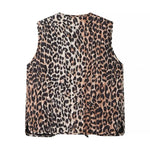 Carregue a imagem no visualizador da Galeria, PB &amp; ZA-Casual Vest for Women, All-in-One, Leopard Print, Lace-up, Loose Top, Spring Fashion, 2024  Amaijoin
