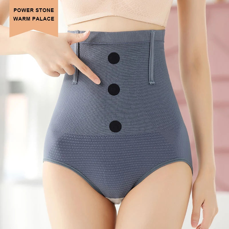 Flarixa High Waist Seamless Postpartum Women Belly Panties Warm Palace Body Shaper Women Underwear Hip Lift Sliming Fit Panties  Amaijoin