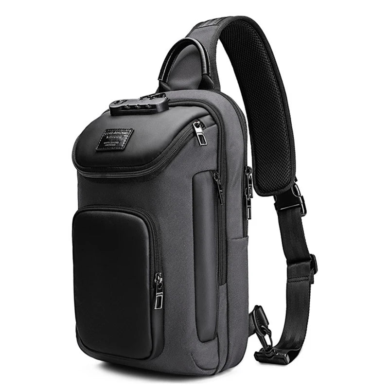 Brand Large Capacity Men Oxford Waterproof Multifunction Shoulder Bag Crossbody Bag Messenger Chest Sling Travel Pack for Male  Amaijoin