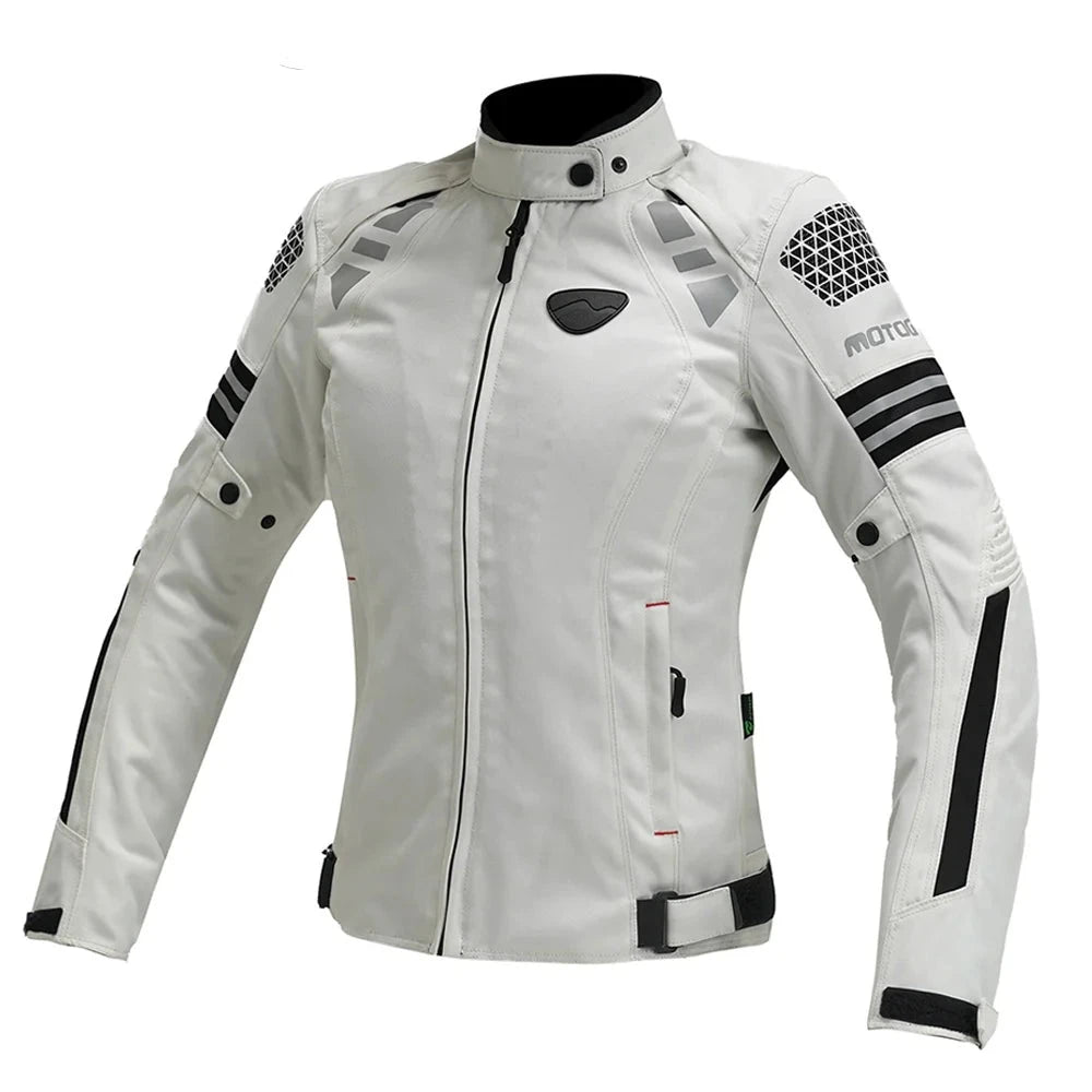 Motorcycle Jacket Women Four Seasons Motorcycle Racing Jacket CE Certification Protection Riding Clothing Removable Lining  Amaijoin