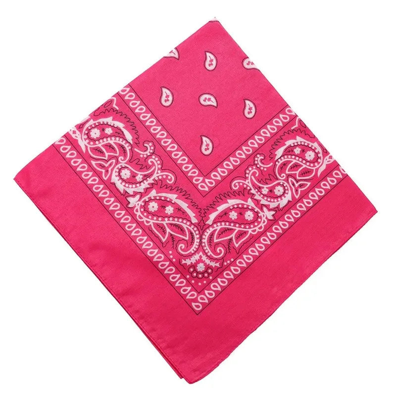 Fashion Bohemian Print Bandana Hair Bands for Women Girls Turban Headband Unisex Square Scarf Handkerchief Hair Accessories  Amaijoin