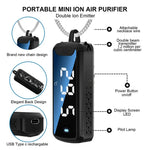 Load image into Gallery viewer, 120 Million Negative Ion Hanging Neck Air Purifier Personal Wearable Mini Portable Temperature Measurable Air Purifier Travel  Amaijoin
