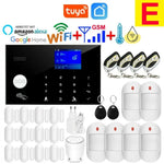 Carregue a imagem no visualizador da Galeria, Tuya Smart Home Wifi GSM Burglar Alarm System APP Control 433MHz Wireless Door Water Sensor PIR Motion Carbon Monoxide Detector  Amaijoin
