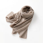 Carregue a imagem no visualizador da Galeria, KOIJINSKY New 100% Cashmere180*45 180*40 Women&#39;s Knitted Scarf Autumn Soft Solid Scarf Winter Warm Solid Men&#39;s Scarf  Amaijoin
