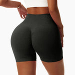 Carregue a imagem no visualizador da Galeria, Cloud Hide Women Workout Yoga Shorts Fitness High Waist S-XXL Gym Tights Sports Seamless Trousers Quick Dry SEXY Butt Leggings  Amaijoin
