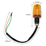 Carregue a imagem no visualizador da Galeria, 2Pcs Universal Motorcycle Turn Signal Indicator Light Turning Indicators Signal Light Blinkers Amber Motorcycle Accessories  Amaijoin
