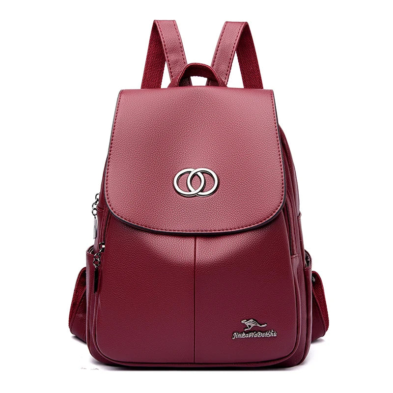 New Women's 2023 Large Capacity Outdoor Fashion Backpack Fashion Girls' Solid Color Luxury Schoolbag Girls' Student Backpack  Amaijoin