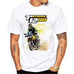 Carregue a imagem no visualizador da Galeria, Super Tenere XTZ 750 1994 Old Classic Riding Tshirts Summer Men Short Sleeve Motorcycle Rider T-Shirt Hip Hop Boy Casual Tees  Amaijoin
