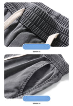 Carregue a imagem no visualizador da Galeria, Summer Soft Cosy Lyocell Fabric Men&#39;s Denim Shorts Thin Loose Pants Drawstring Elastic Waist Korea Casual Short Plus Size M-5XL  Amaijoin
