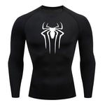 Carregue a imagem no visualizador da Galeria, Sun Protection Sports Second Skin Running T-shirt Men&#39;s Fitness Rashgarda MMA Long Sleeves Compression Shirt Workout Clothing  Amaijoin
