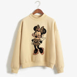 Carregue a imagem no visualizador da Galeria, Sweatshirts Turtleneck Minnie Kawaii Cartoon  Anime Sweatshirt Disney Mickey Mouse Hoodie Clothes Girl Boy Top Hoodies  Amaijoin
