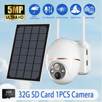 Carregue a imagem no visualizador da Galeria, 5MP Solar WIFI Camera 8000mAh Battery PTZ Surveillance IP Cameras Wireless PIR Human Tracking CCTV HD Outdoor Waterproof 5X Zoom  Amaijoin
