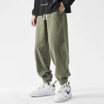 Load image into Gallery viewer, HOUZHOU Japanese Cargo Pants Male Oversize Korean Khaki Outdoor Loose Casual Trousers Big Size Harajuku Streetwear Hip Hop 4XL  Amaijoin
