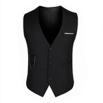 Carregue a imagem no visualizador da Galeria, Formal Groom Wedding Suit Vests Male Coat Sleevels Slim Business Suit Waistcoat Solid color  Vests Jacket Men fashion Tops  Amaijoin
