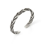 Carregue a imagem no visualizador da Galeria, Retro Braided Twist Cuff Bracelet Silver Color Hip Hop Men&#39;s Bracelet Fashion Jewelry Dropshipping Hot Selling Accessories  Amaijoin
