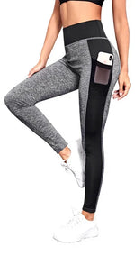 Carregue a imagem no visualizador da Galeria, Sportswear Woman Gym Leggings Pocketed Yoga Pants Fitness Running Pants Stretchy Sportswear Plus Size Sports Gym Pant for Women  Amaijoin
