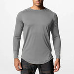 Carregue a imagem no visualizador da Galeria, High Elasticity Tight Long Sleeve Quick Dry T-Shirt Fashion Hip Hop Men Fitness Sport Shirt Gym Bodybuilding Workout Muscle Tops  Amaijoin
