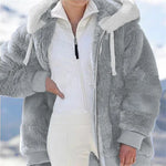 Carregue a imagem no visualizador da Galeria, Winter Warm Women&#39;s Faux Fur Jacket Plush Coat New Casual Hooded Zipper Soft Fleece Cashmere Jackets Female Thick Clothing y2k  Amaijoin
