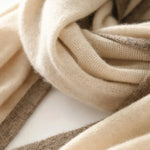 Load image into Gallery viewer, New 100% Cashmere Women&#39;s Knitted Scarf Autumn Soft Solid Scarf Winter Warm Color Contrast Men&#39;s Scarf  Amaijoin
