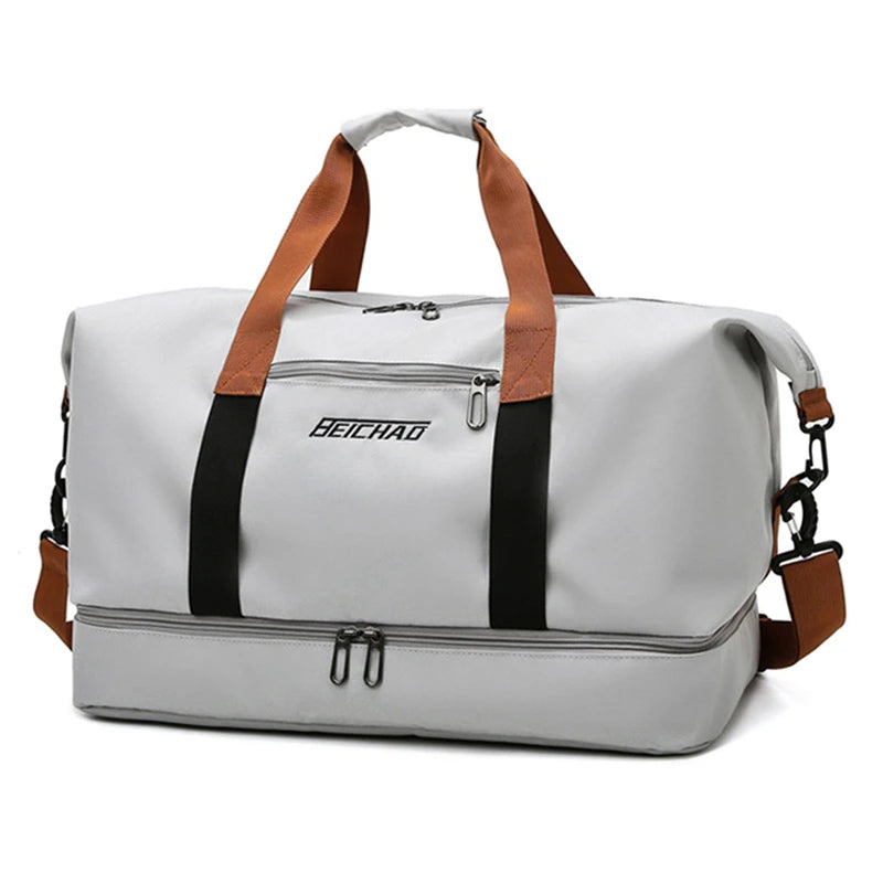 Travel Bag Male Female Large-Capacity Hand Luggage Dry-Wet Separation Sports Fitness Bag Short-Distance Travel Package  Amaijoin