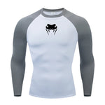 Load image into Gallery viewer, Men O-Neck Compression Shirt Gym MMA Long or Short Sleeve T-shirt Men&#39;s Fitness Bodybuilding Clothes Rashguard Sports Top Tees  Amaijoin
