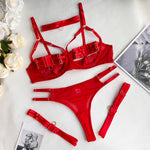 Carregue a imagem no visualizador da Galeria, Echonight Sexy Lingerie Naked Women Without Censorship 5-Piece Sexy Costume Hollow Underwear Uncensored Sensual Open Bra Outfits  Amaijoin
